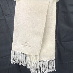 Alpaca Loca Cream Scarf 70” Long